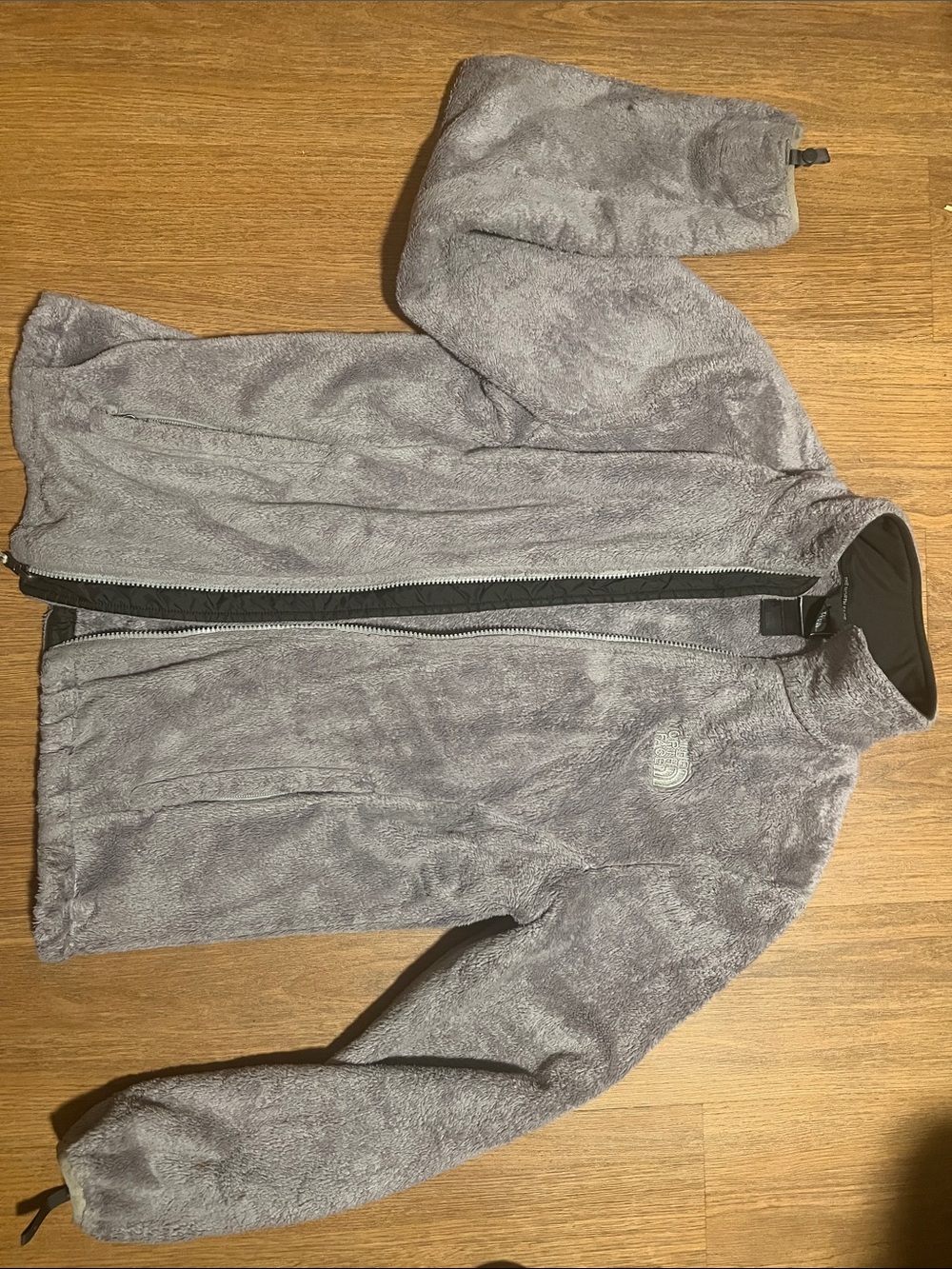 The North Face Light Gray Plush Fleece Jacket